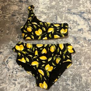Girls Lemon One Armed Bikini